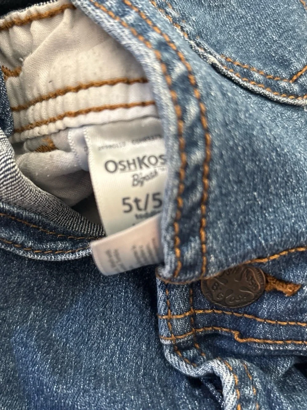 OshKosh B'gosh Navy Blue Denim Kids Overalls
